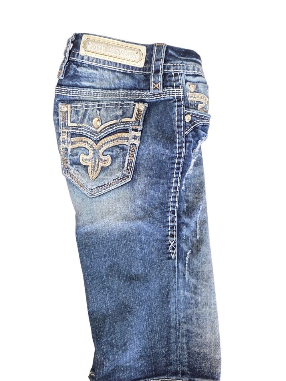 Rock Revival Bermuda Denim Shorts Women's Size 27. - Picture 2 of 16